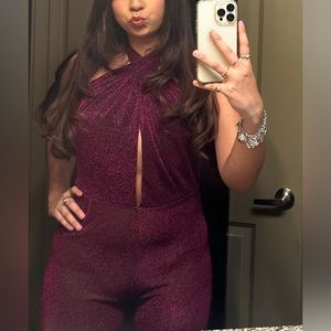 selena purple bodysuit